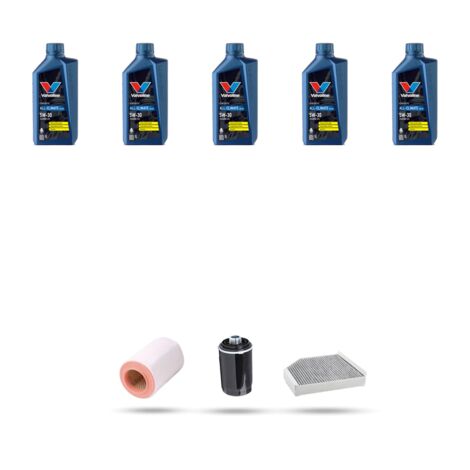 Kit tagliando 3 FILTRI e 5L OLIO compatibile con Audi A6 (C7) 2.0 tfsi 132kw dal 2011