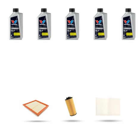 Kit tagliando 3 FILTRI e 5L OLIO compatibile con Bmw seie 2 (F45,F46) 218 I 103kw dal 2017