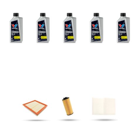 Kit tagliando 3 FILTRI e 5L OLIO compatibile con Bmw seie 2 (F45,F46) 220 I 131kw dal 2020