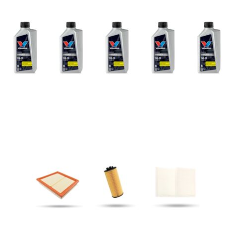 Kit tagliando 3 FILTRI e 5L OLIO compatibile con Bmw seie 2 (F45,F46) 220 I 141kw dal 2014