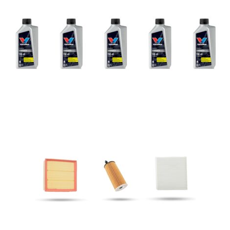 Kit tagliando 3 FILTRI e 5L OLIO compatibile con Bmw Serie 1 (F20,F21) 116 I 80kw dal 2015