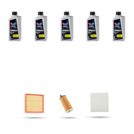 Kit tagliando 3 FILTRI e 5L OLIO compatibile con Bmw Serie 1 (F20,F21) 118I 100kw dal 2015