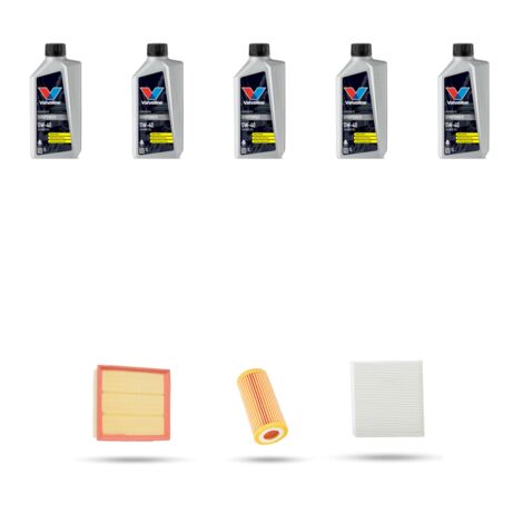 Kit tagliando 3 FILTRI e 5L OLIO compatibile con Bmw Serie 1 (F20,F21) 118I 125kw dal 2011