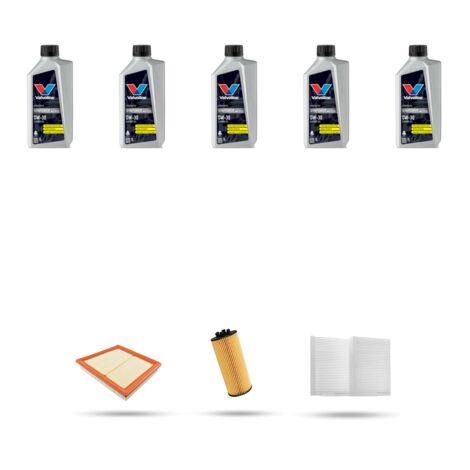 Kit tagliando 3 FILTRI e 5L OLIO compatibile con Bmw serie 1 (F40) 118i 103kw dal 2019