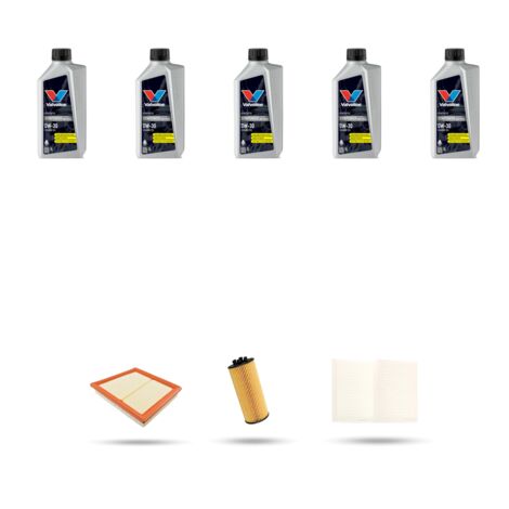 Kit tagliando 3 FILTRI e 5L OLIO compatibile con Bmw serie 2 (F45,F46) 216I 75kw dal 2015