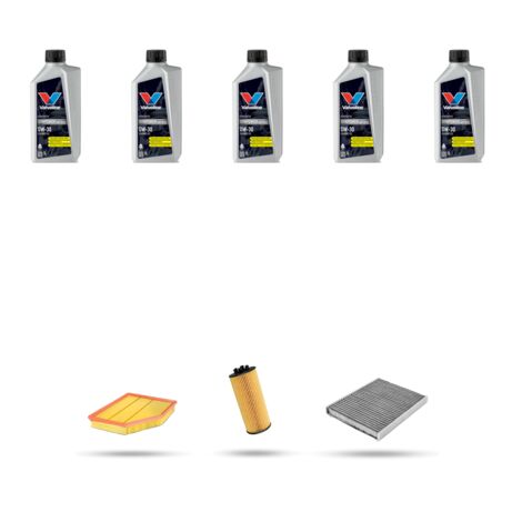 Kit tagliando 3 FILTRI e 5L OLIO compatibile con Bmw serie 2 (U06) 218d 100kw dal 2022