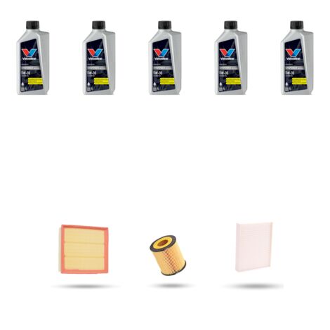 Kit tagliando 3 FILTRI e 5L OLIO compatibile con Bmw serie 3 (F30, F80,F31) 320I 120kw dal 2012