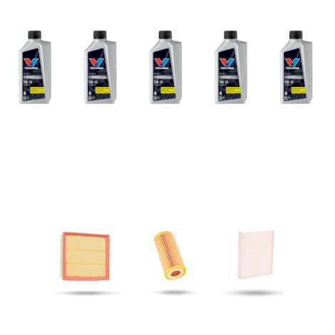 Kit tagliando 3 FILTRI e 5L OLIO compatibile con Bmw serie 3 (F30, F80,F31) 320I ed 125kw dal 2012