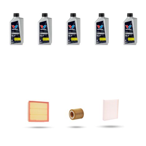 Kit tagliando 3 FILTRI e 5L OLIO compatibile con Bmw serie 3 (F30, F80,F31) 328I 180kw dal 2011