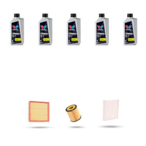 Kit tagliando 3 FILTRI e 5L OLIO compatibile con Bmw serie 3 (F30, F80,F31) 328IX 180kw dal 2011