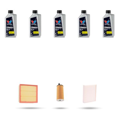 Kit tagliando 3 FILTRI e 5L OLIO compatibile con Bmw serie 4 (F32, F33, F36, F82) 418I 100kw dal 2015