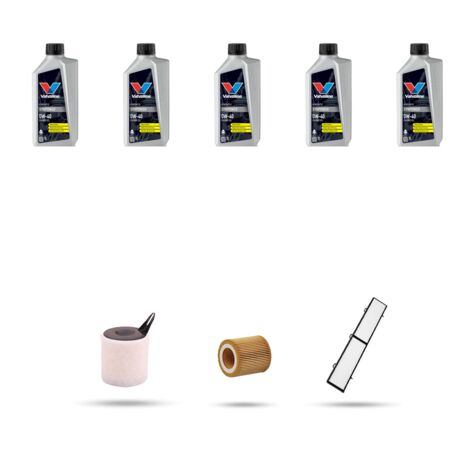 Kit tagliando 3 FILTRI e 5L OLIO compatibile con Bmw x1 (E84) 18i 110kw dal 2010