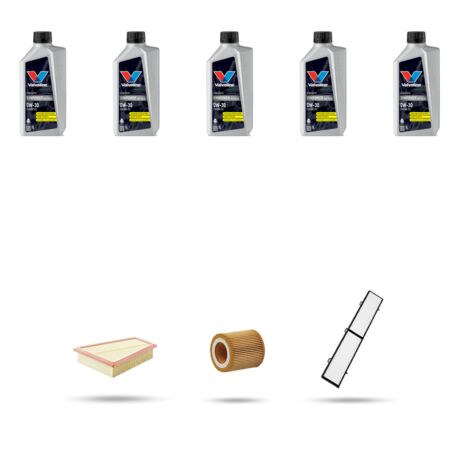 Kit tagliando 3 FILTRI e 5L OLIO compatibile con Bmw x1 (E84) 20i 135kw dal 2011