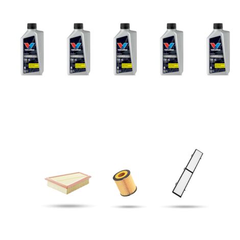 Kit tagliando 3 FILTRI e 5L OLIO compatibile con Bmw x1 (E84) 28ix 180kw dal 2011