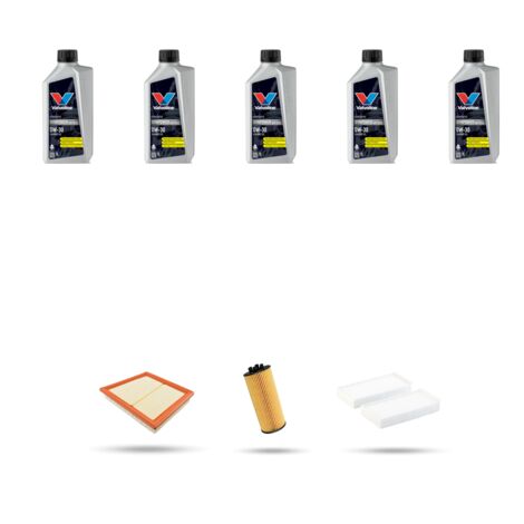 Kit tagliando 3 FILTRI e 5L OLIO compatibile con Bmw x1 (F48) 25e 162kw dal 2020