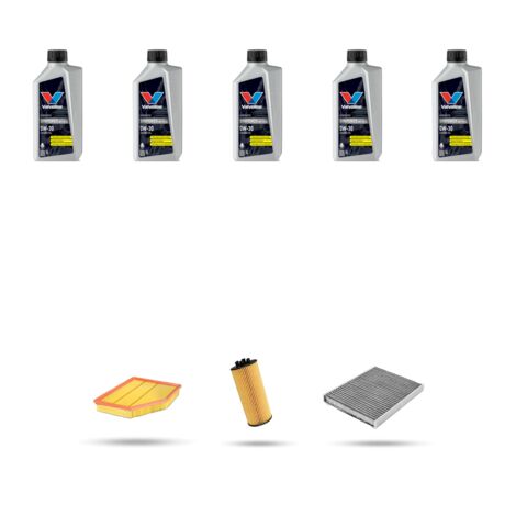 Kit tagliando 3 FILTRI e 5L OLIO compatibile con Bmw x1 (U11) 18i 115kw dal 2022