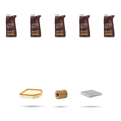 Kit tagliando 3 FILTRI e 5L OLIO compatibile con Bmw Z4(E85,E86) 2.0i 110kw dal 2005