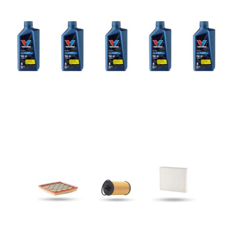 Kit tagliando 3 FILTRI e 5L OLIO compatibile con Chevrolet Orlando 1.8 104kw dal 2011