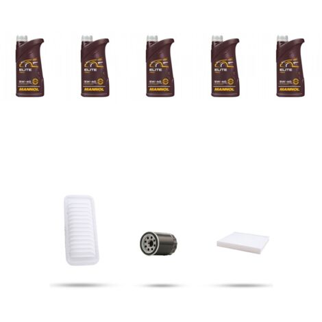 Kit tagliando 3 FILTRI e 5L OLIO compatibile con Citroen C4 Aircross 1.6 86kw dal 2012