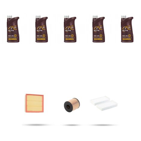 Kit tagliando 3 FILTRI e 5L OLIO compatibile con Citroen C4 Picasso 1.8 16v 92kw dal 2006