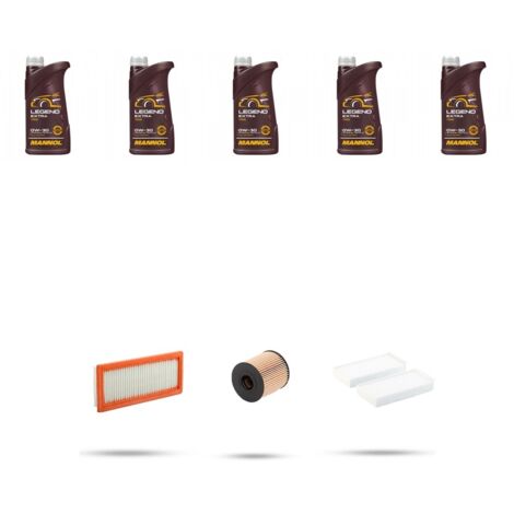 Kit tagliando 3 FILTRI e 5L OLIO compatibile con Citroen C4 Picasso II 1.6 THP 115kw dal 2013