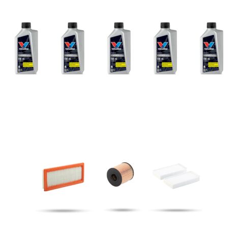 Kit tagliando 3 FILTRI e 5L OLIO compatibile con Citroen C4 Space Tourer 1.6 THP 121kw dal 2018