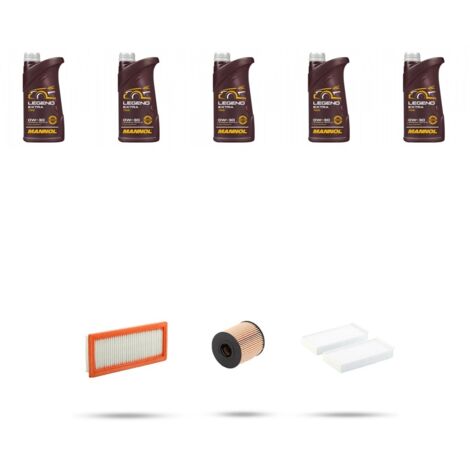 Kit tagliando 3 FILTRI e 5L OLIO compatibile con Citroen C4 Space Tourer 1.6 THP 121kw dal 2018