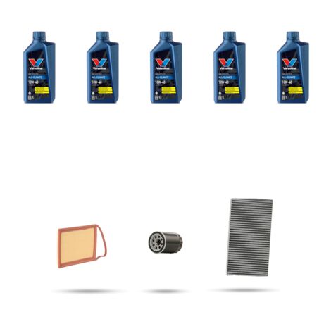 Kit tagliando 3 FILTRI e 5L OLIO compatibile con Citroen C5 1.8 16v 85kw dal 2004