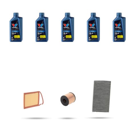 Kit tagliando 3 FILTRI e 5L OLIO compatibile con Citroen C5 1.8 16v 92kw dal 2005