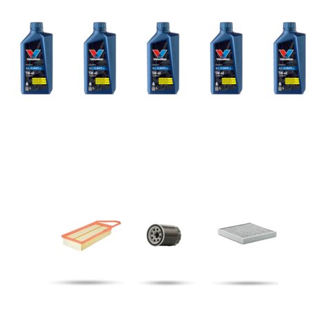 Kit tagliando 3 FILTRI e 5L OLIO compatibile con Citroen C6 3.0 v6 155kw dal 2005