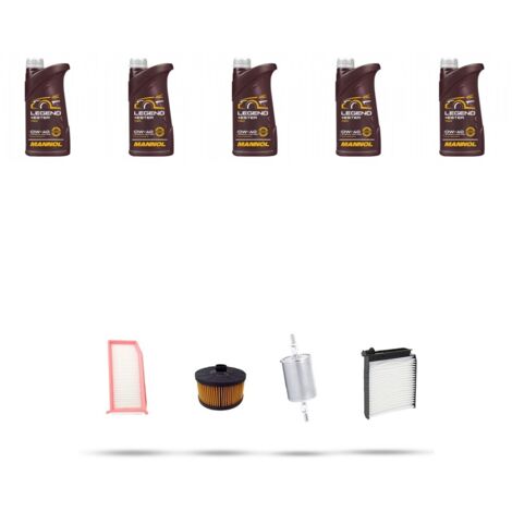 Kit tagliando 3 FILTRI e 5L OLIO compatibile con Dacia Duster 1.2 TCE 92kw dal 2013