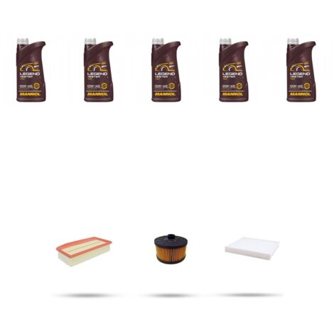 Kit tagliando 3 FILTRI e 5L OLIO compatibile con Dacia Duster II 1.2 TCE 92kw dal 2018