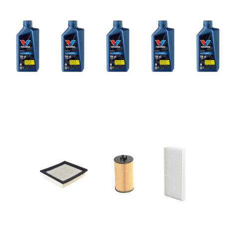 Kit tagliando 3 FILTRI e 5L OLIO compatibile con Fiat Croma II 1.8 MPI 103kw dal 2005