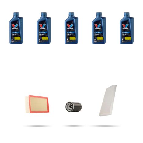 Kit tagliando 3 FILTRI e 5L OLIO compatibile con Fiat Ulysse II 3.0 6v 150kw dal 2002 al 2011