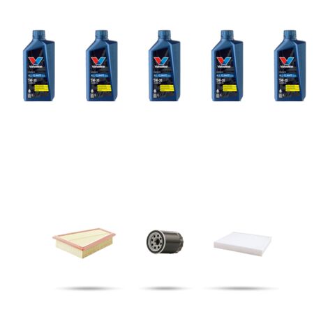 Kit tagliando 3 FILTRI e 5L OLIO compatibile con Ford B-Max 1.0 EcoBoost 74kw dal 2012