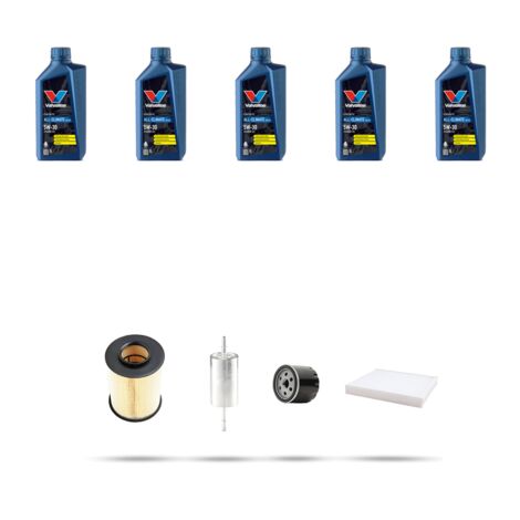 Kit tagliando 3 FILTRI e 5L OLIO compatibile con Ford C-Max II 1.6 LPG 88kw dal 2012