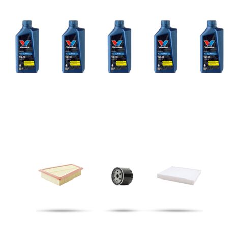 Kit tagliando 3 FILTRI e 5L OLIO compatibile con Ford Fiesta Vi 1.6 ST 134kw dal 2013