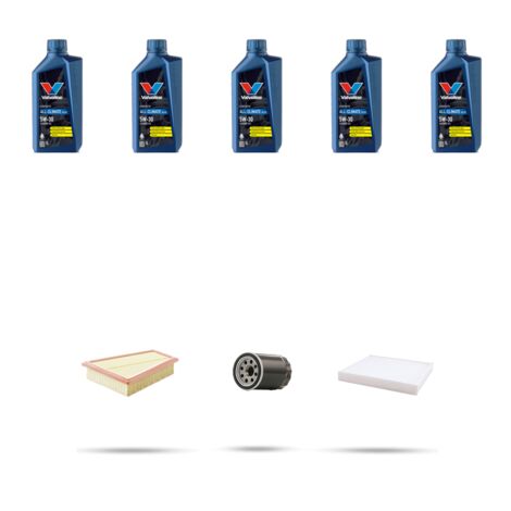 Kit tagliando 3 FILTRI e 5L OLIO compatibile con Ford Fiesta VII 1.1 LPG 55kw dal 2019