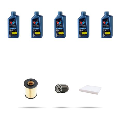 Kit tagliando 3 FILTRI e 5L OLIO compatibile con Ford Focus III 1.0 EcoBoost 74kw dal 2012