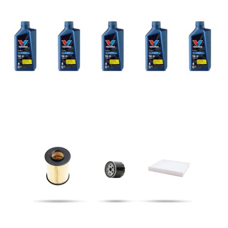 Kit tagliando 3 FILTRI e 5L OLIO compatibile con Ford Focus III 1.5 EcoBoost 110kw dal 2014