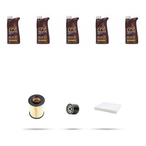 Kit tagliando 3 FILTRI e 5L OLIO compatibile con Ford Focus III 1.6 Ti-VCT 92kw dal 2011