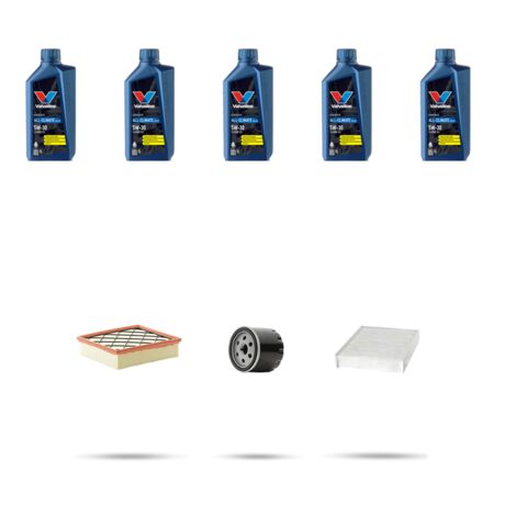 Kit tagliando 3 FILTRI e 5L OLIO compatibile con Ford Focus IV 1.0 Ecoboost 74kw dal 2018