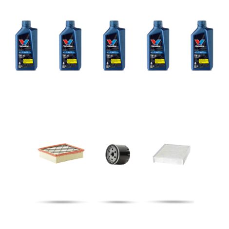 Kit tagliando 3 FILTRI e 5L OLIO compatibile con Ford Focus IV 1.0 Ecoboost 92kw dal 2018
