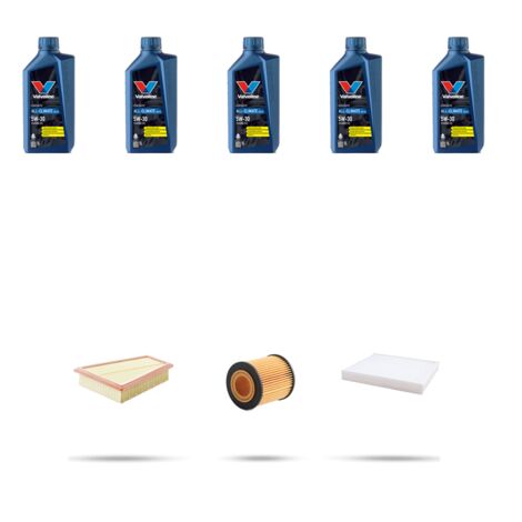 Kit tagliando 3 FILTRI e 5L OLIO compatibile con Ford Galaxy II 2.3 16v 118kw dal 2007