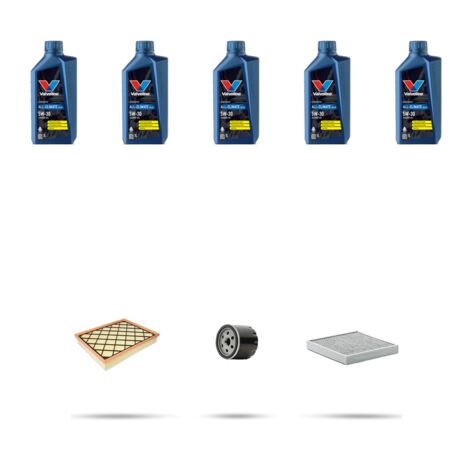 Kit tagliando 3 FILTRI e 5L OLIO compatibile con Ford Galaxy III 1.5 EcoBoost 118kw dal 2015