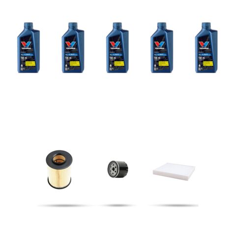 Kit tagliando 3 FILTRI e 5L OLIO compatibile con Ford Kuga II 1.5 EcoBoost 134kw dal 2014