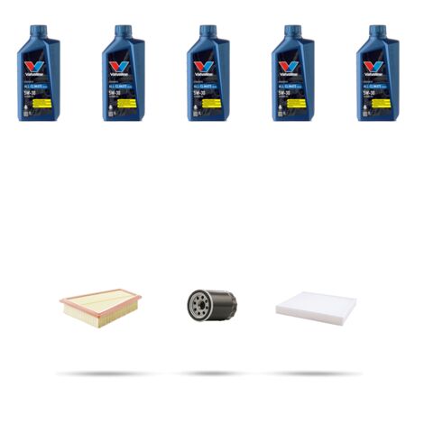Kit tagliando 3 FILTRI e 5L OLIO compatibile con Ford Mondeo IV 2.0 107kw dal 2007