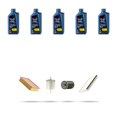 Kit tagliando 3 FILTRI e 5L OLIO compatibile con Ford Puma II 1.0 Ecoboost 70kw dal 2019