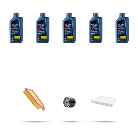 Kit tagliando 3 FILTRI e 5L OLIO compatibile con Ford Puma II 1.0 Ecoboost 92kw dal 2019