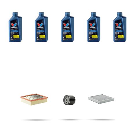 Kit tagliando 3 FILTRI e 5L OLIO compatibile con Ford S-Max II 1.5 ecoBoost 121kw dal 2018
